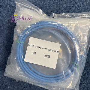 LSZH-ROHS uyumlu Cat6A UTP FTP RJ45 ağ Lan kablosu 24AWG 4 Pairs 1m 2m 3m 5M çıplak bakır yama kablosu iletişim için - Product Image 6