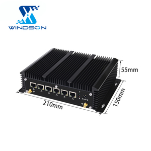 Sechs Netwaork Port Network Router Lüfter loser Computer Industrieller I3/I5/I7 Pfsense Firewall Router mit 6 RJ45 1000M LAN