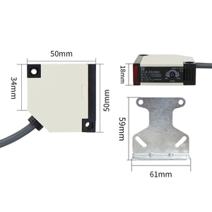 Interruptor fotoeléctrico con sensor de reflexión difusa, detector de proximidad infrarrojo, DC/AC, 5DM1, R4M1, interruptor fotoeléctrico, 2 unidades - Product Image 2