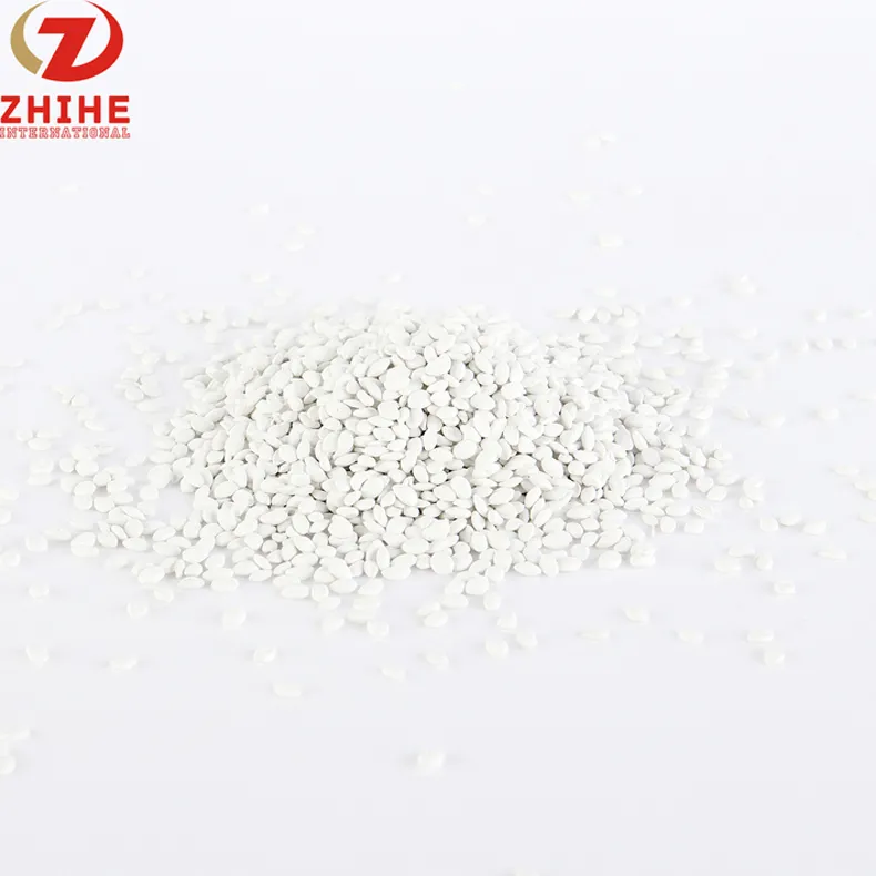 Plastica Caco3 Filler HDPE LDPE LLDPE materie prime Masterbatch di colore bianco