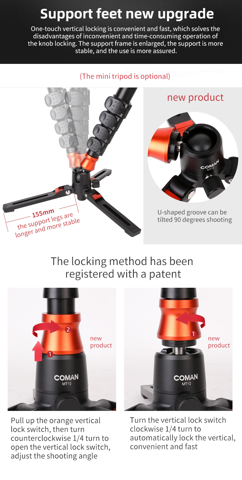 Coman DF06Q5S Video Tripod