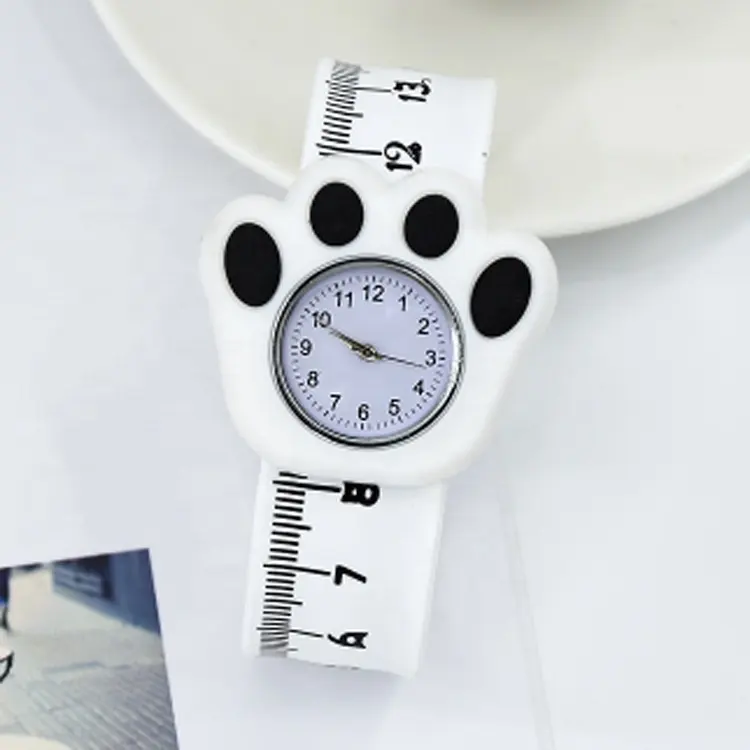 Nouveau Design Montre Chat Slap Montres En Silicone Avec Fonction Règle Usines Mignon Enfants Enfants Regarder