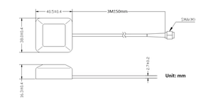 Tùy Chỉnh Rg174 Cáp 4G Ăng Ten Bên Ngoài SMA-J Kết Nối Xe Bên Ngoài GPS Tracker Với Ăng Ten Bên Ngoài - Product Image 4
