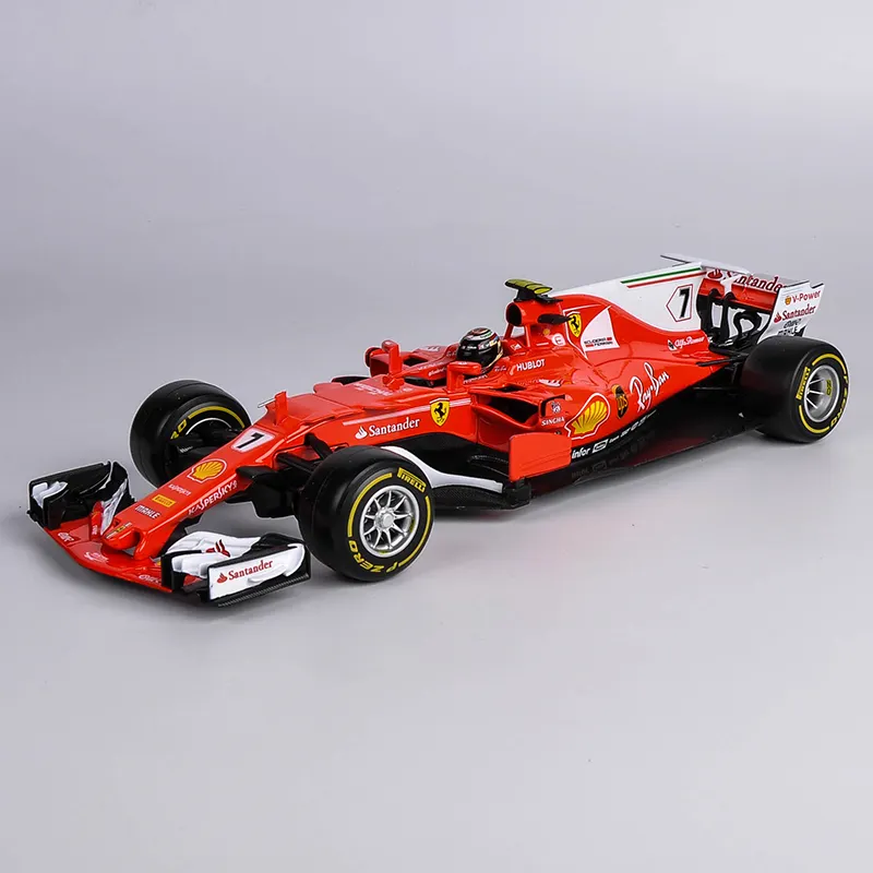 Bburago nuovo arrivo pressofuso 1:18 #7 F1 modello di auto da collezione modello di auto in lega scorrevole