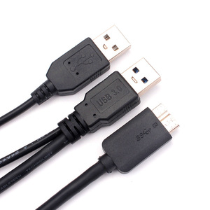 สายดาต้าฮาร์ดดิสก์ Usb 3.0,สาย USB 2.0ตัวผู้ไปยัง Micro B สำหรับ Seagate Western Digital Samsung - Product Image 5