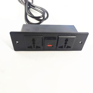 定制通用电源插座办公桌嵌入式嵌入式插座嵌入式桌面家具电源插座，带usb-c - Product Image 2
