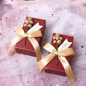 Contenitori di caramelle rettangolari di carta personalizzati unici contenitori di caramelle regali di ritorno di nozze scatola di favore personalizzata per gli ospiti