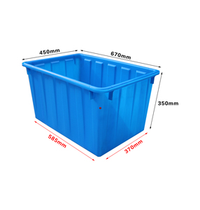 HDPE材料長方形ネスティング貯水タンクソリッドボックスプラスチッククレートプラスチック容器 - Product Image 1