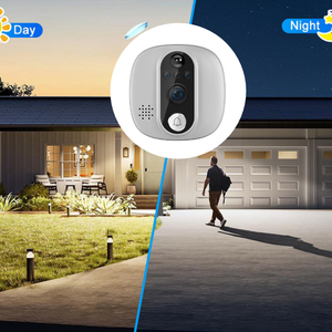 Visor digital teléfono intercomunicador para el hogar seguridad sordos timbre luz puerta Cámara - Product Image 4