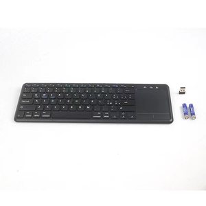 Mini RGB teclado inalámbrico portátil teclado WiFi teclado inalámbrico para móvil con panel táctil