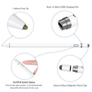 适用于iOS和安卓触摸屏的有源触控笔，具有双触摸功能的铅笔 - Product Image 2