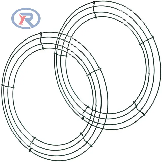 2022 vendite calde metallo tondo filo corona telaio per la decorazione di san valentino capodanno