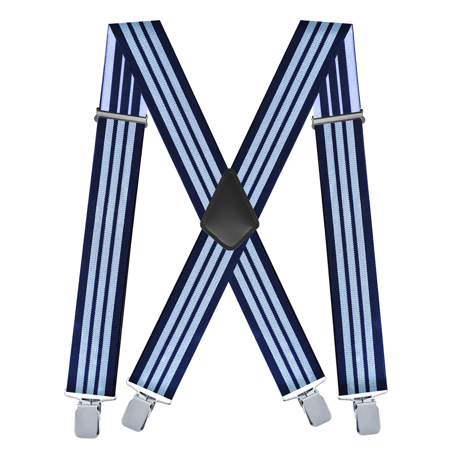 Bande blanche bleu marine