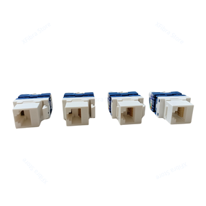 50 ชิ้นUnshielded CAT6 UTP Keystoneแจ็คสกรูสไตล์RJ45 LANฟรีเครื่องมือซ็อกเก็ตแทรกKeystone EthernetโมดูลGigabit UTP