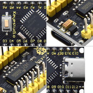 KS0547 scheda di sviluppo Keyestudio NANO PLUS compatibile con Arduino NANO (nero ed ecologico) - Product Image 2