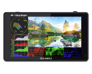 Monitor de campo de cámara DSLR con pantalla táctil HDR/3D LUT de 6 pulgadas, 2600NITs, con histograma de vector de forma de onda, salida de entrada HDMI 4K 1920 - Product Image 2