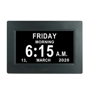 Hot Selling 7 Zoll Digital Alarm <span class=keywords><strong>Led</strong></span> Wanduhr Digital Calendar Day <span class=keywords><strong>Clock</strong></span>
