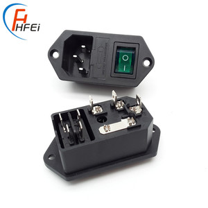 <strong>IEC</strong> C14 Ac Power <strong>Connector</strong> Socket With Fuse and Switch for Industrial Machine Male Adapter <strong>Connector</strong> - Product Image 4