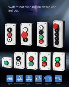 Interruttore a pulsante impermeabile con custodia stazione di controllo elettrico scatola freccia di arresto destra sinistra - Product Image 4