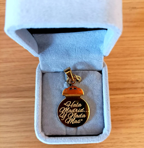 Soccer <strong>Team</strong> 'Hala Madrid' Pendant Necklace 18k <strong>Gold</strong> Plated Pendant Personalized Soccer or Football Jewelry Gift