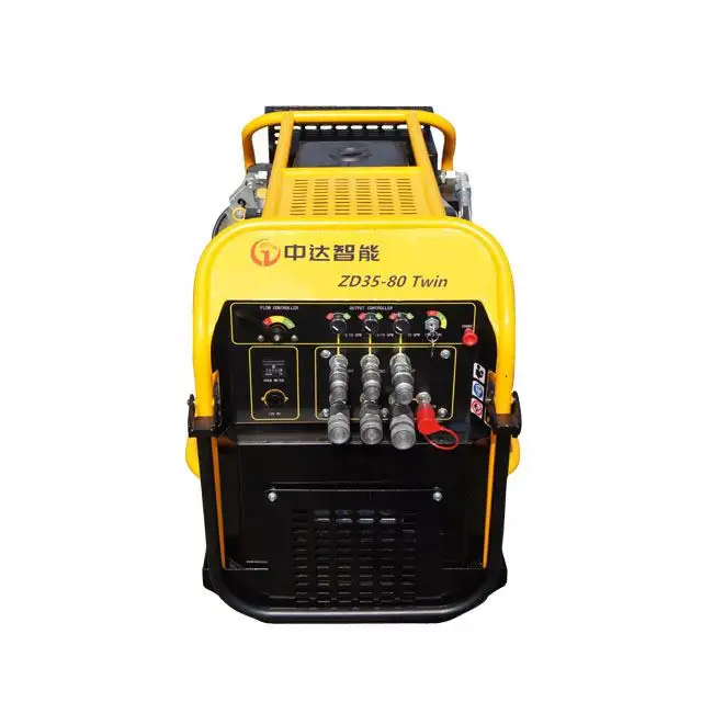 Zondar 35hp powerpack hidráulico operado a gás, 5/8 gpm 13.5kw para motosserra hidráulica, unidade de energia para ferramentas de stanley