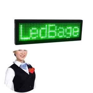Mini Portable USB Rechargeable Message <strong>Badge</strong> Scrolling Magnetic Programmable <strong>Badge</strong> Screen Electronic Light up LED Name <strong>Badge</strong> - Product Image 4