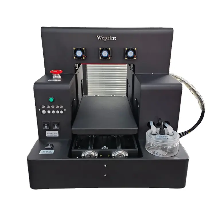 EPrint-impresora semiautomática de inyección de tinta, máquina de impresión UV, base plana A3