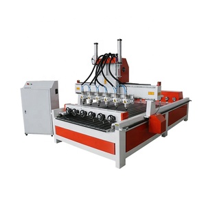 Multi-Head Automatic <strong>CNC</strong> <strong>Router</strong> for Furniture 3D Statue Making NC Studio Mach3 <strong>Control</strong> System New Used Gear for Home Use PVC