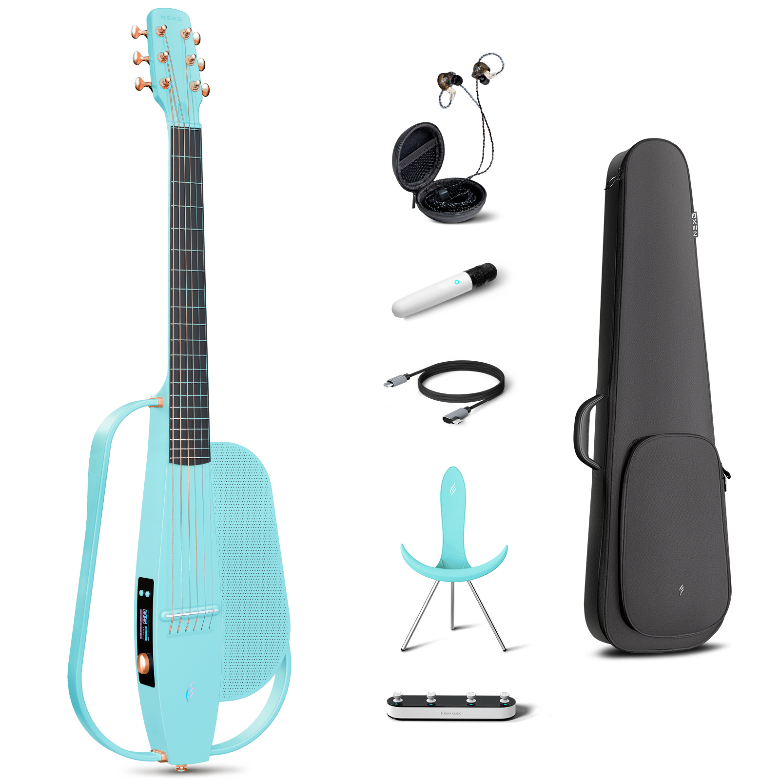 38 inches-sky blue