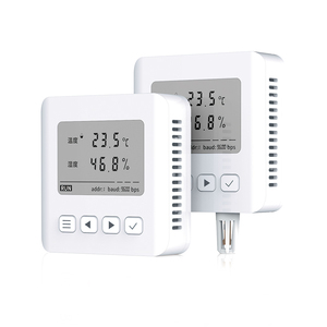 Sensor de controlador de humedad y temperatura Modbus montado en la pared inalámbrico con pantalla LCD para monitoreo de temperatura ambiente del servidor