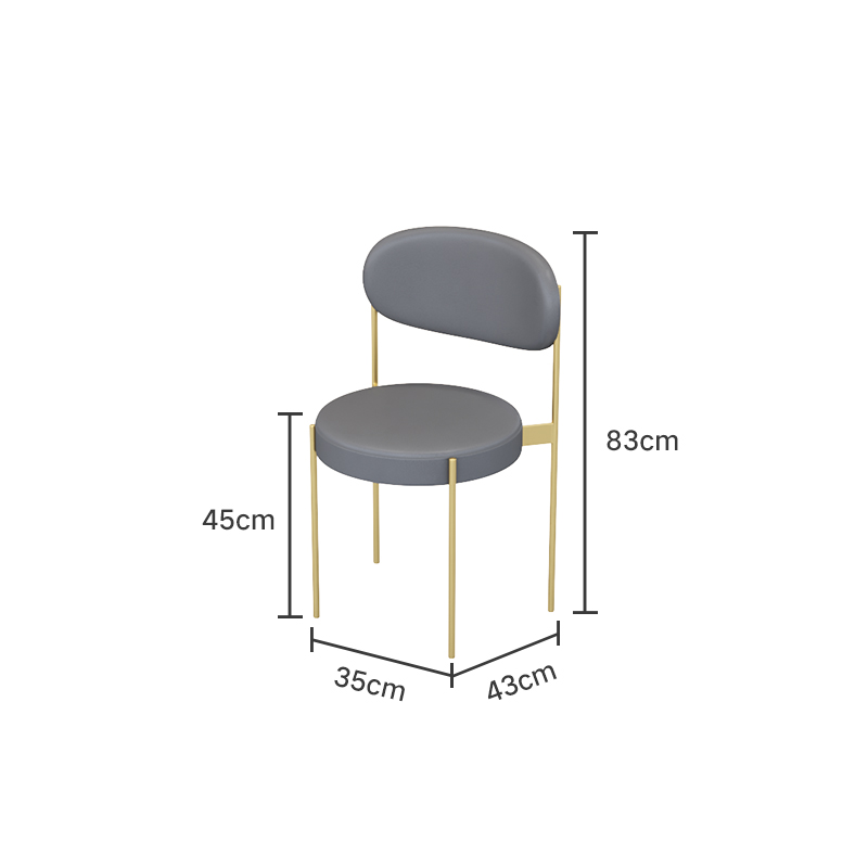 Chaise simple dorée A