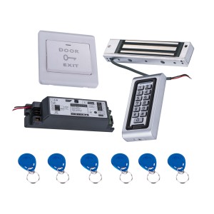 Complete Access Control <strong>System</strong> Kit 600Lbs Magnetic Lock Plastic <strong>Exit</strong> <strong>Push</strong> <strong>Button</strong> Access Control <strong>System</strong> - Product Image 1
