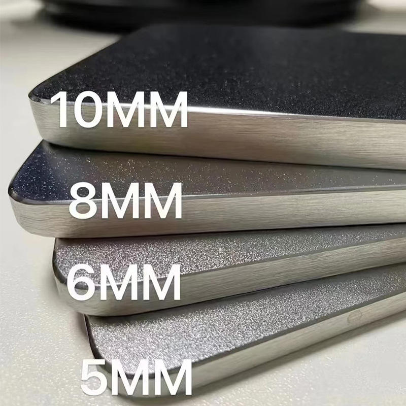 Comptoir en acier inoxydable massif résistant aux rayures de 5 mm