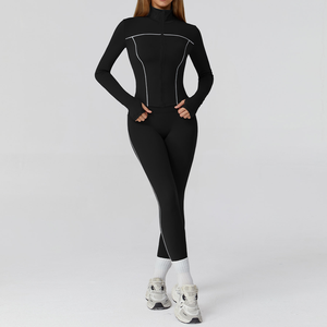 Wojieer Biểu Tượng Tùy Chỉnh Al Yoga Trang Phục Nhà Sản Xuất Phù Hợp Với 3 Mảnh Phụ Nữ Thời Trang Thiết Lập Cho Phòng Tập Thể Dục Mặc Yoga <span class=keywords><strong>Set</strong></span> Cho Phụ Nữ - Product Image 6