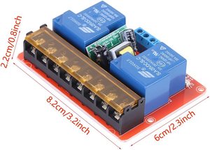 AC100V-250V 30A Hochleistungs-2-Kanal-Relais DC5V High-Low Level Trigger Switch-Modul für Arduino