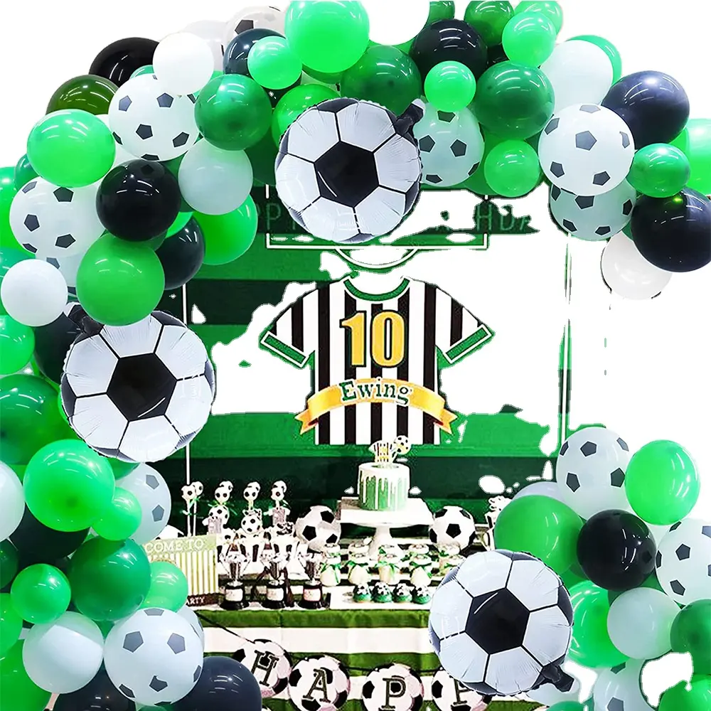 Globo Guirnalda fútbol globos impresos Fiesta de cumpleaños campus deportes reunión Decoraciones