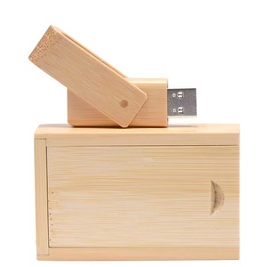 定制64GB黑胡桃木USB 3.0闪存驱动器激光雕刻标志木质笔架2.0盒装全新设计 - Product Image 1