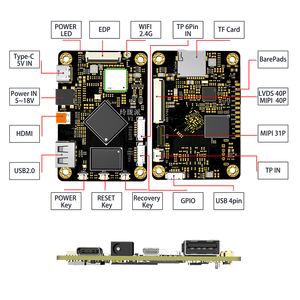 Micro 10.1 display lcd mini lcdmodules piccolo raspberry pi touch screen pannello monocromatico 1920x1200 40P MIPI fornitore con RK3566 - Product Image 2