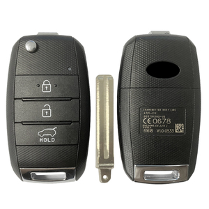 CN051185 CEED 2018 için OEM araç tuşları 3 düğme 433mhz Flip anahtar Fob FCC ID DD3TX1302 JD 4D + 60 çip parça numarası 95430-A2100 - Product Image 5