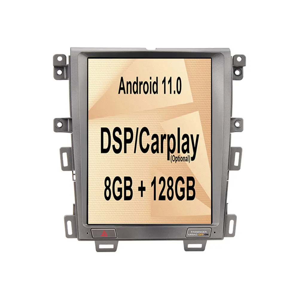 Android 11.0 8+128GB For FORD EDGE 2008 2009 2010 2011-2014 Vertical Screen Multimedia Player Auto Radio Car Stereo DVD