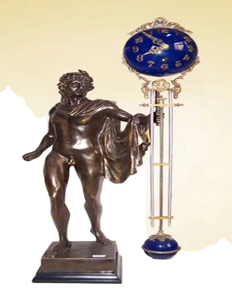 Imitasi dari Amerika 17 Antik Kuningan Adam Gerakan Mekanik Pendulum Jam Meja/Jam untuk Hadiah Rumah Kantor