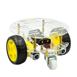 Vermeidung Tracking Motor Smart Robot Auto Chassis Kit Geschwindigkeit geber Batterie kasten 2WD Ultraschall modul Kit - Product Image 1