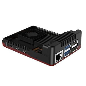Raspberry Pi 5 корпус из алюминиевого сплава корпус радиатора с PWM турбины регулирования скорости вентилятора охлаждения - Product Image 1