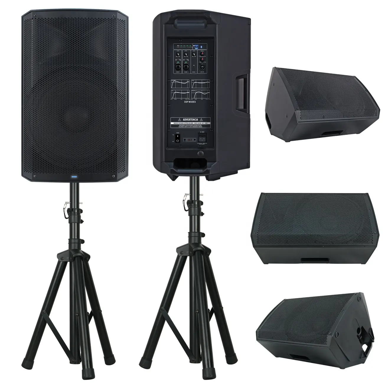 2000W 15 "caisson de grave actif audio professionnel système de boîte de son ensembles de karaoké avec haut-parleurs de fonction DSP Bocina Parlant