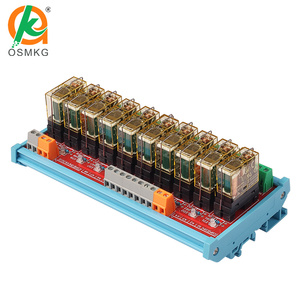 Oshangming 10チャンネル入力10リレー出力ボード12V/24Vリレーモジュール12A電磁リレーPLC出力アンプボード - Product Image 1