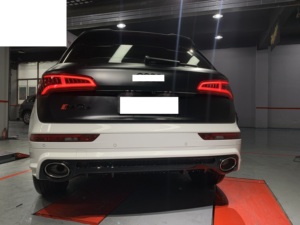 Phụ kiện xe nâng cấp Facelift chuyển đổi BodyKit cho Audi Q5 18-20 để RS Q5 phong cách bumpers khuếch tán phía sau - Product Image 3