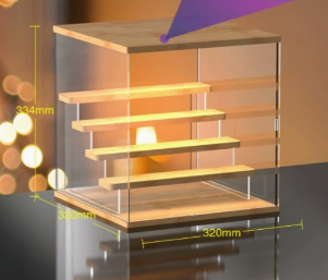 Modèle à cinq couches avec lumières