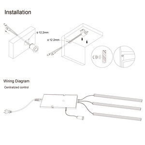 Lampow Optimal Performance Mini LED Lamp with IR Door Switch 12MM Dual Door <strong>Sensor</strong> Cabinet <strong>for</strong> Sensing <strong>Objects</strong> - Product Image 6