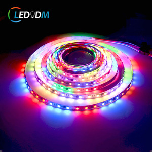 RGB发光二极管条ws2811 60leds/m 12v / 24v dc像素SPI灯发光二极管条程序RGB/RGBW发光二极管灯带 - Product Image 1