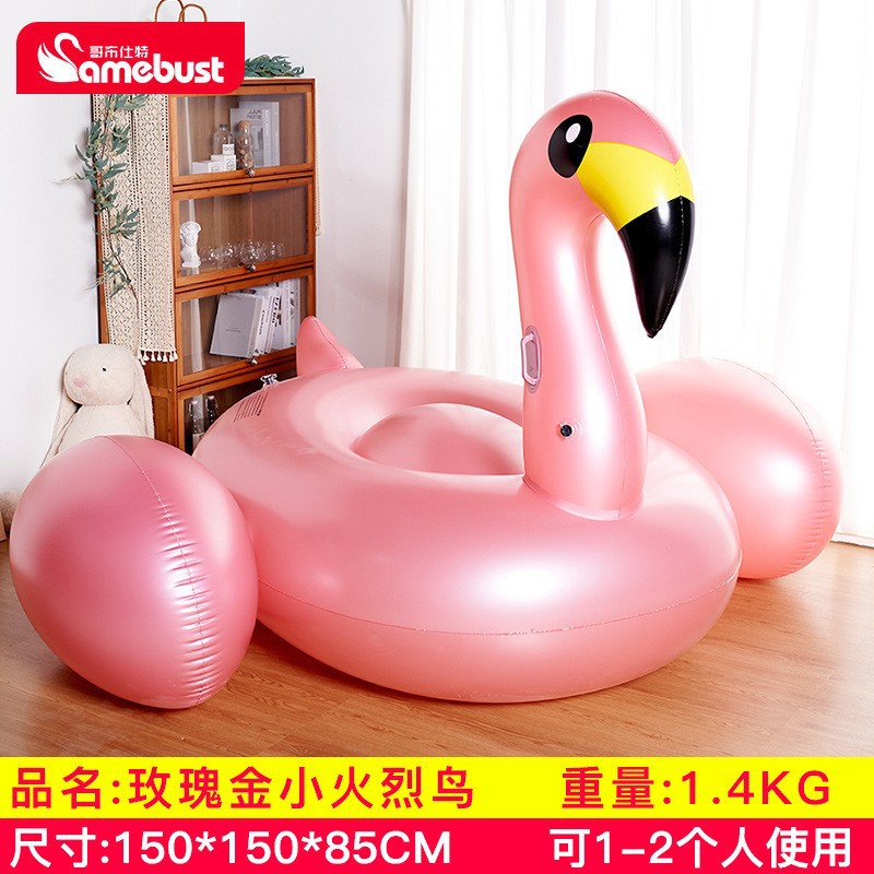 Flamenco pequeño de oro rosa